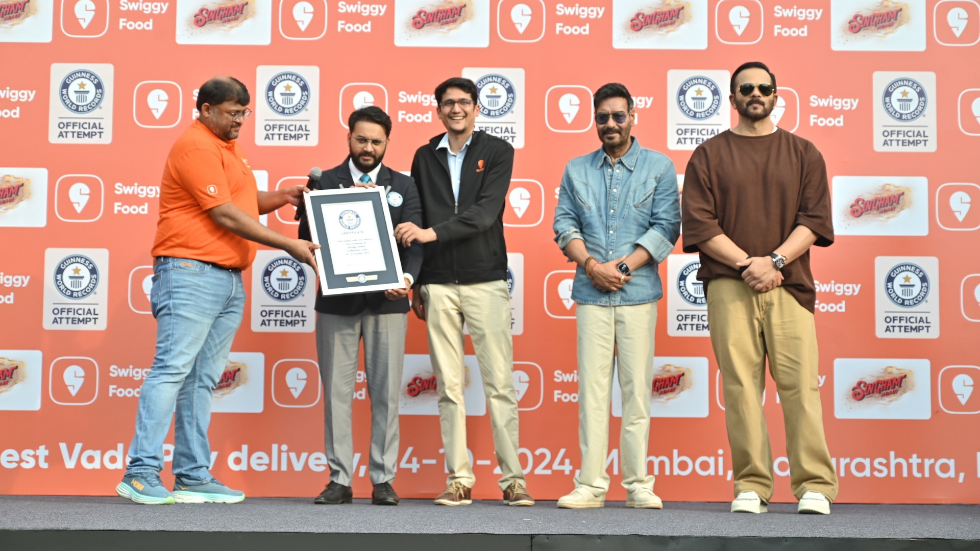 Swiggy Collaborates with ‘Singham Again’ Team to Set Guinness World
