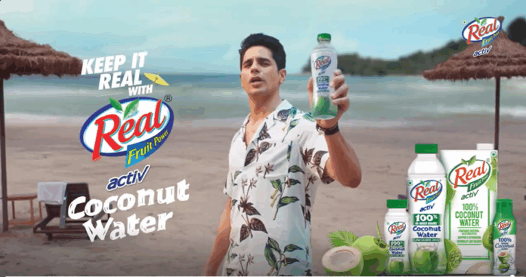 Real unveils new campaign with Sidharth Malhotra urging consumers to make a healthy switch