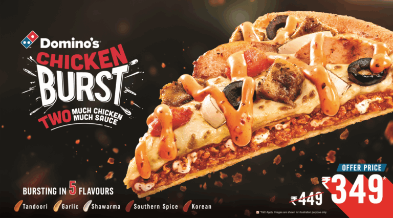 Domino’s unveils Chicken Burst Pizza