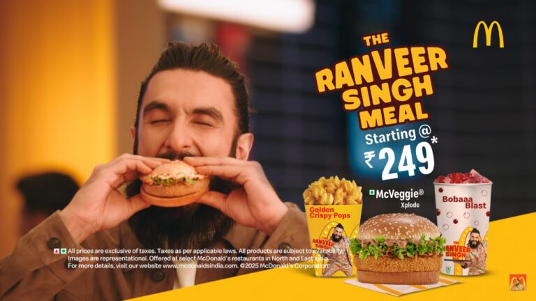 McDonald’s India (North & East) launches new TVC for The Ranveer Singh Meal