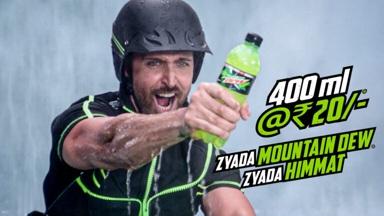 Hrithik Roshan fronts Mountain Dew’s new 400ml pet pack at Rs. 20