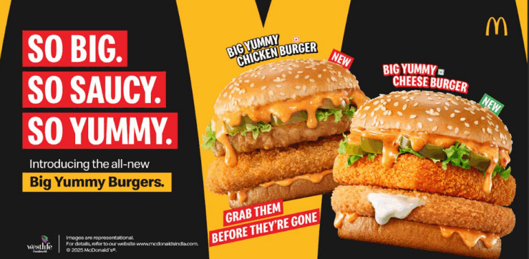 McDonald’s India launches ‘Big Yummy Burgers’