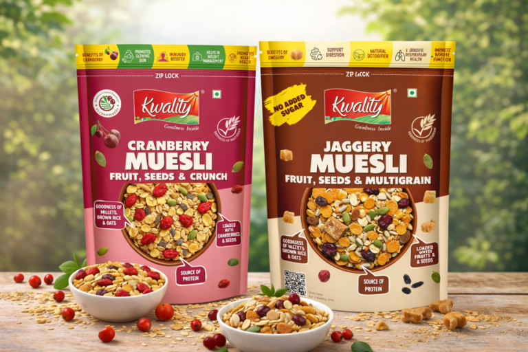 Kwality expands Muesli portfolio with India’s first cranberry Muesli & Jaggery Muesli
