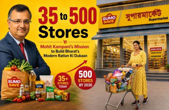 Mohit Kampani Bags Rs.50 Crore to Accelerate Sumosave's 500-Supermarket Vision