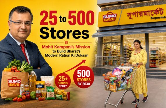 Mohit Kampani Bags Rs.50 Crore to Accelerate Sumosave's 500-Supermarket Vision