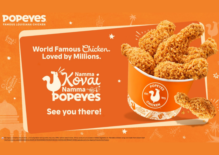 Popeyes Strengthens Tamil Nadu Presence With Launch of Three Restaurants in Coimbatore